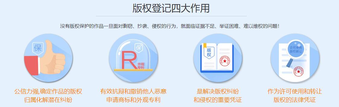 版权登记四大作用